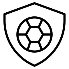 soccer line icon