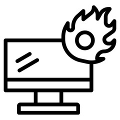 soccer line icon
