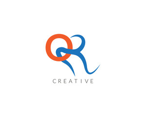 Obraz premium Creative Modern OR Latter Logo Template vector Abstract Monogram Symbol victor illustration.