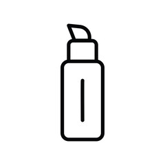 concealer icon with white background vector stock illustration