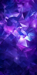 Abstract Polygonal Background in Violet and Purple Hues