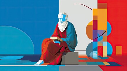 The integration of Greek philosophical figures into contemporary art, offering fresh perspectives on ancient wisdom.