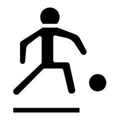 soccer glyph icon