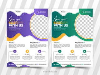 Creative Business flyer design template. Modern business flyer template