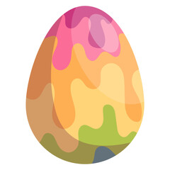 easter egg with beautiful vector pattern