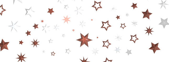 Gilded Rainfall: Experience the Magic of a 3D Gold Stars Shower