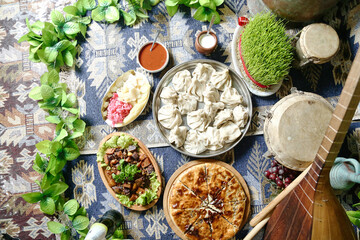 Display of Assorted Food on a Table