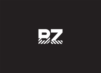 BZ, ZB, Abstract Letters Logo Monogram