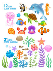 little ocean illustrations © FARBENSPIEL