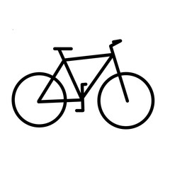 Bicycle types vector linear icons set. Outline symbols pack with editable stroke. Collection of simple 20 bicycle types icons isolated contour illustrations. bmx, touring, dirt, female bike.