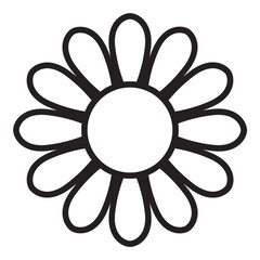 Flower line icon.