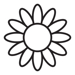 Flower line icon.