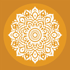 Minimalist Vector Design of a Mandala