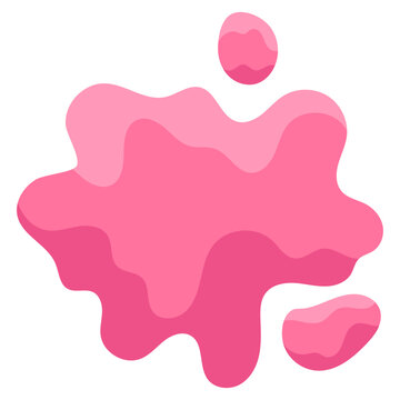 slime pink vector element
