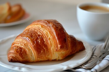 Croissant and Espresso: A flaky, buttery croissant paired with a strong espresso, a quintessential French breakfast.