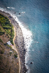 view from highest cliff of madeira, cabo girao, cliff, skywalk, aerial view, madeira, portugal, europe
