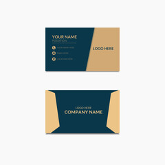 Naklejka na ściany i meble Professional Modern Clean Business Card Design. Flat Design, Simple design.