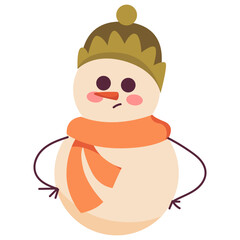 vector snowman