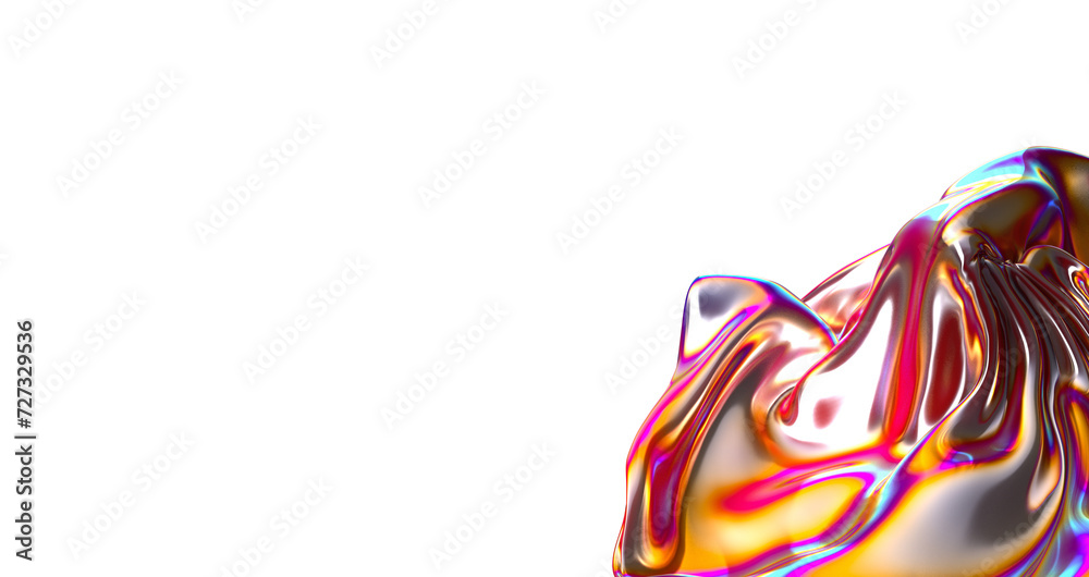 Poster Chromatic Splendor: A Mesmerizing 3D Display of Colors