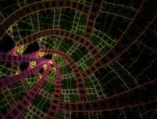 Imaginatory fractal abstract background Image