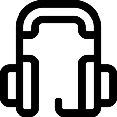 headphone icon. vector line icon for your website, mobile, presentation, and logo design.