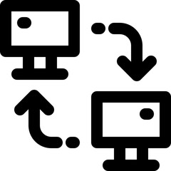 local network icon. vector line icon for your website, mobile, presentation, and logo design.