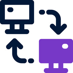 local network icon. vector dual tone icon for your website, mobile, presentation, and logo design.