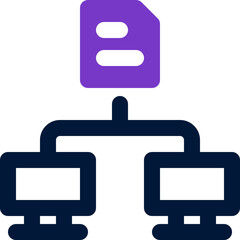 file sharing icon. vector dual tone icon for your website, mobile, presentation, and logo design.