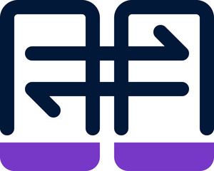 phone transfer icon. vector dual tone icon for your website, mobile, presentation, and logo design.