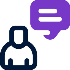 communication icon. vector dual tone icon for your website, mobile, presentation, and logo design.