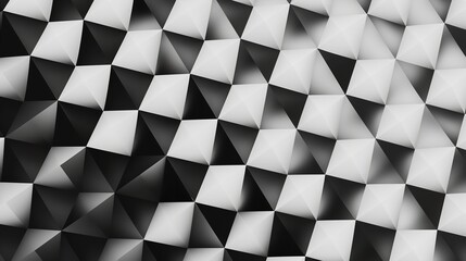 Black and White Halftone Triangles Pattern - Abstract Background

