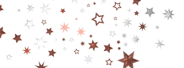 Gilded Rainfall: Experience the Magic of a 3D Gold Stars Shower