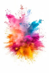 Animal and holi powder explosion of colours