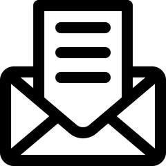 mail icon. vector line icon for your website, mobile, presentation, and logo design.