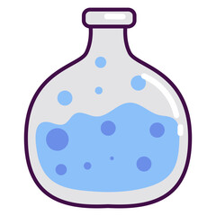 potion in bottle vector illustration
