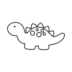 cute vector illustration of baby dinosaur