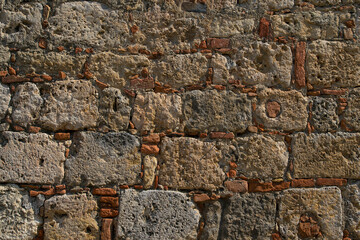 Antique brick wall for background