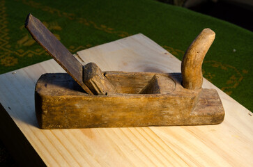 Antique primitive plane for carpentry work