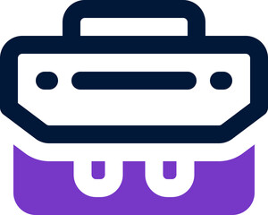 suitcase icon. vector dual tone icon for your website, mobile, presentation, and logo design.