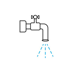 Water Tab icon in vector with water drop icon.