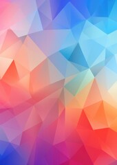 Obraz premium Abstract triangle wallpaper in light colorful pastel colors. Generative ai.