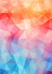Obraz premium Abstract triangle wallpaper in light colorful pastel colors. Generative ai.