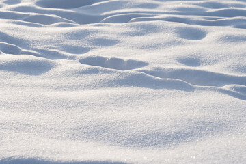  sunny bright snow texture winter season copy space background.