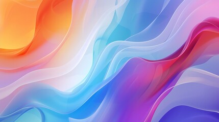 Colorful Waves Background - Abstract Wavy Shape

