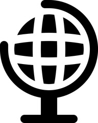 globe icon. vector glyph icon for your website, mobile, presentation, and logo design.
