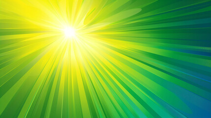 Obraz premium Sunshine yellow, fluorescent green, sapphire blue retro groovy background vector presentation design