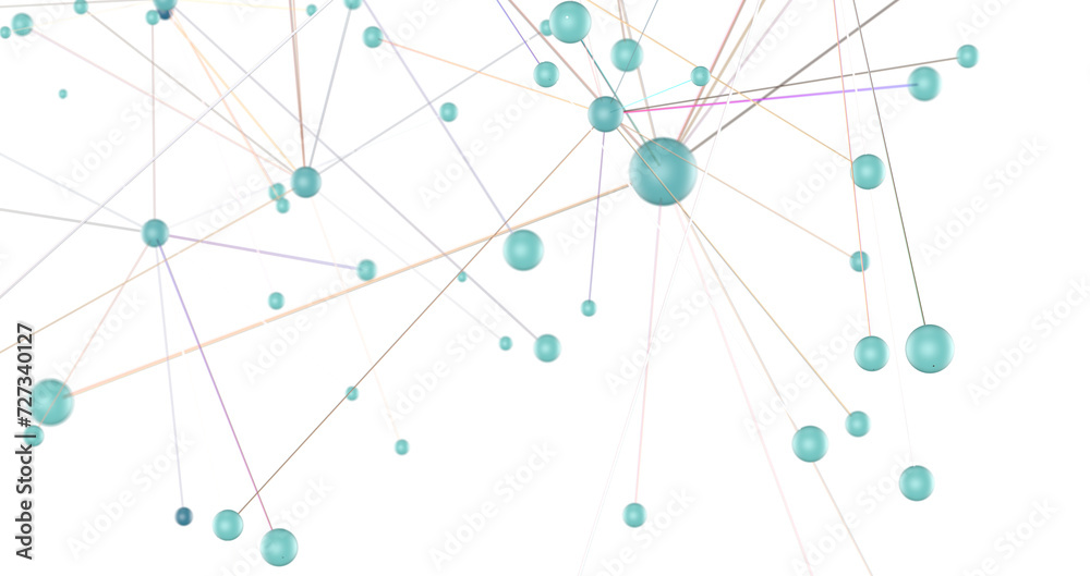 Poster abstract polygonal space with connecting dots and lines. dark background. connection structure. 3d w