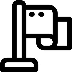 flag icon. vector line icon for your website, mobile, presentation, and logo design.