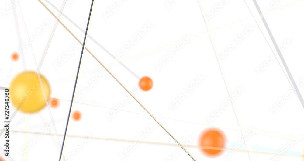 Leinwandbilder Abstract polygonal space with connecting dots and lines. Dark background. Connection structure. 3d Widescreen