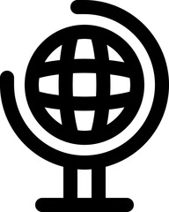 globe icon. vector line icon for your website, mobile, presentation, and logo design.